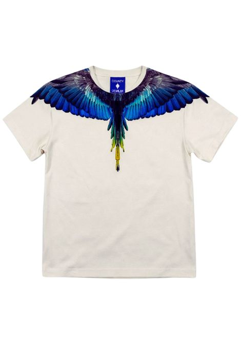 T-shirt bambino bianca in cotone MARCELO BURLON | BTH017BIANCO