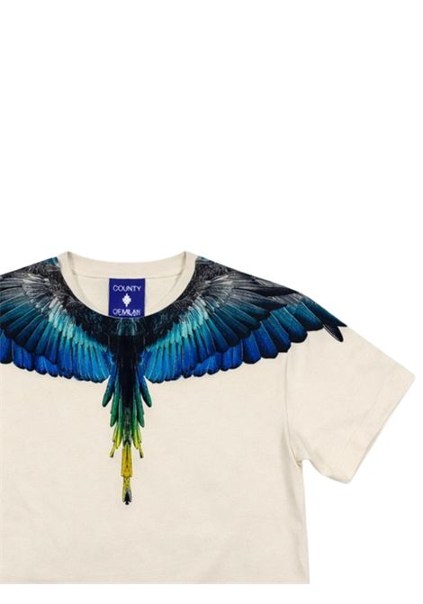 T-shirt bambino bianca in cotone MARCELO BURLON | BTH017BIANCO