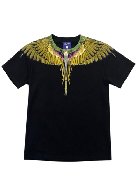 T-shirt bambino nera in cotone MARCELO BURLON | BTH021NERO