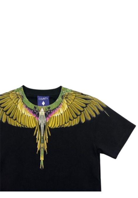 T-shirt bambino nera in cotone MARCELO BURLON | BTH021NERO