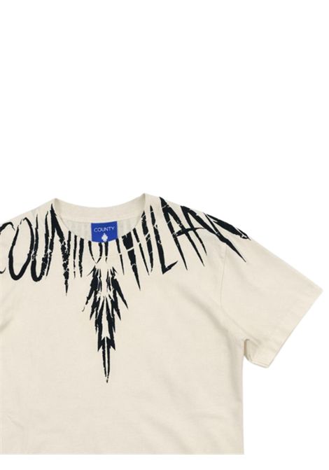 T-shirt bambino bianca in cotone MARCELO BURLON | BTH026BIANCO