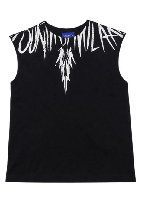 T-shirt bambino nera in cotone MARCELO BURLON | BTH027NERO