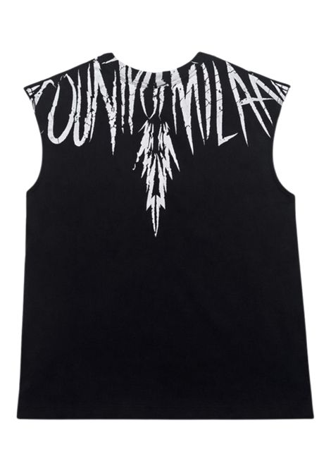 T-shirt bambino nera in cotone MARCELO BURLON | BTH027NERO