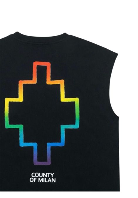 T-shirt unisex nera in cotone MARCELO BURLON | BTH029NERO