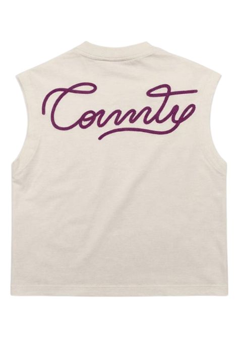 White cotton T-shirt for girls MARCELO BURLON | BTH038BIANCO