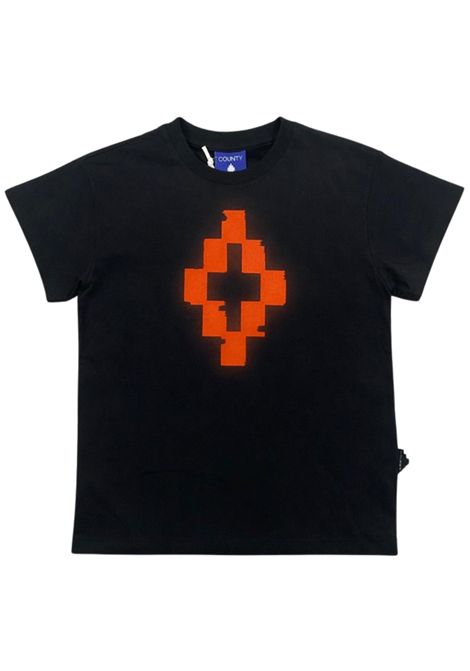 T-shirt bambino nera in cotone MARCELO BURLON | BTH056NERO