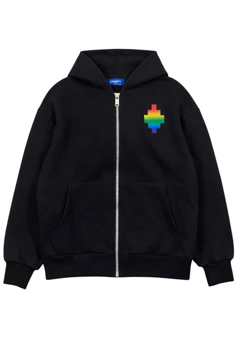 Felpa bambino nera in cotone MARCELO BURLON | BZH030NERO