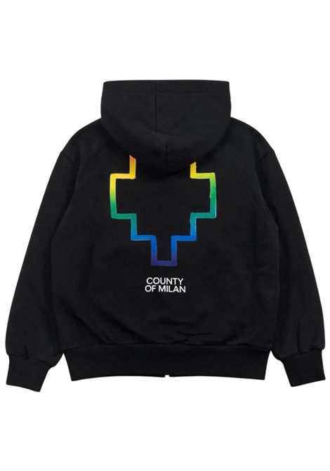 Felpa bambino nera in cotone MARCELO BURLON | BZH030NERO
