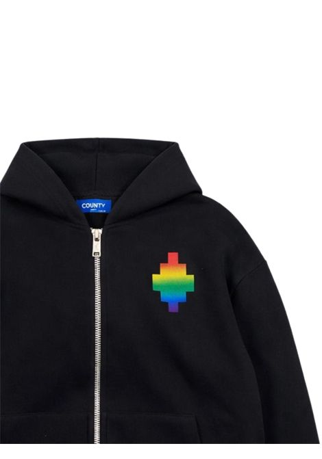 Felpa bambino nera in cotone MARCELO BURLON | BZH030NERO