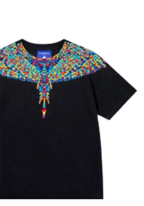 Abito bambina nero in cotone MARCELO BURLON | GDR095NERO