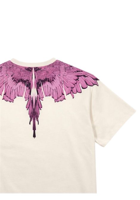 Abito bambina panna in cotone MARCELO BURLON | GDR101PANNA