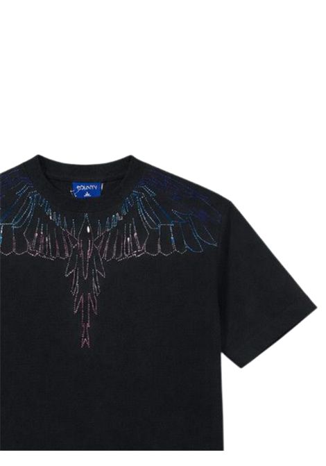 Abito bambina nero in cotone MARCELO BURLON | GDR112NERO