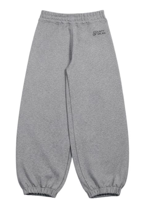 Girls' grey cotton trousers MARCELO BURLON | GFP067GRIGIO