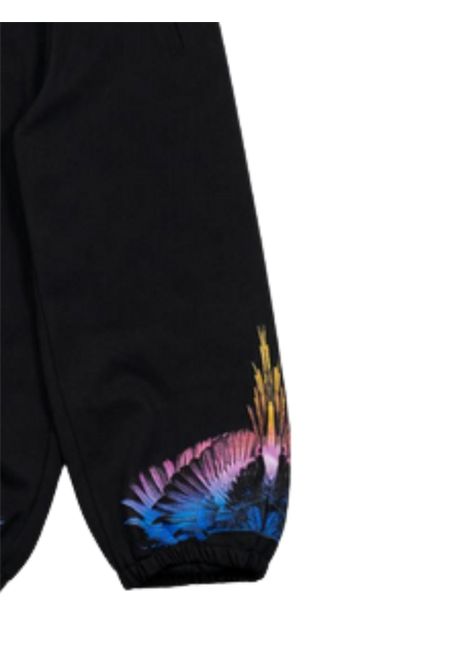Black cotton trousers for girls MARCELO BURLON | GFP073NERO