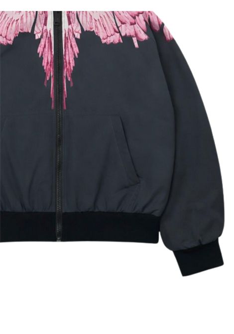 Giubbino bambina nero in nylon MARCELO BURLON | GJK099NERO