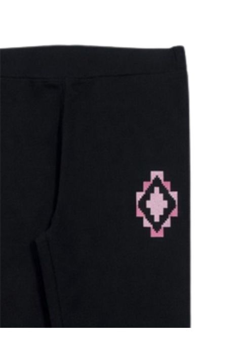 Black cotton leggings for girls MARCELO BURLON | GLG103NERO