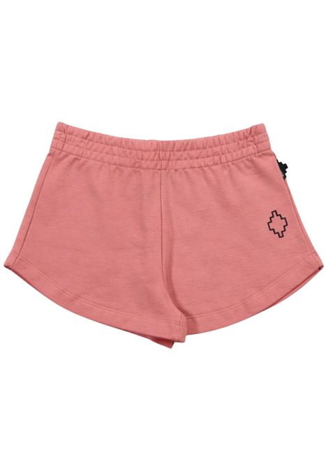 Shorts bambina rosa in cotone MARCELO BURLON | GSH064ROSA