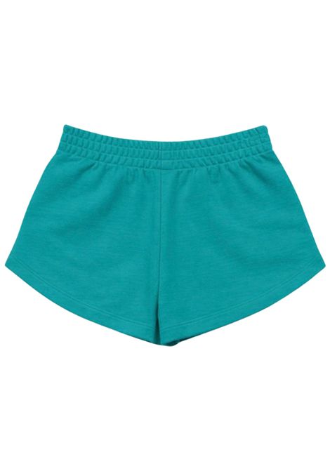 Shorts bambina verde acqua in cotone MARCELO BURLON | GSH078VERDE ACQUA