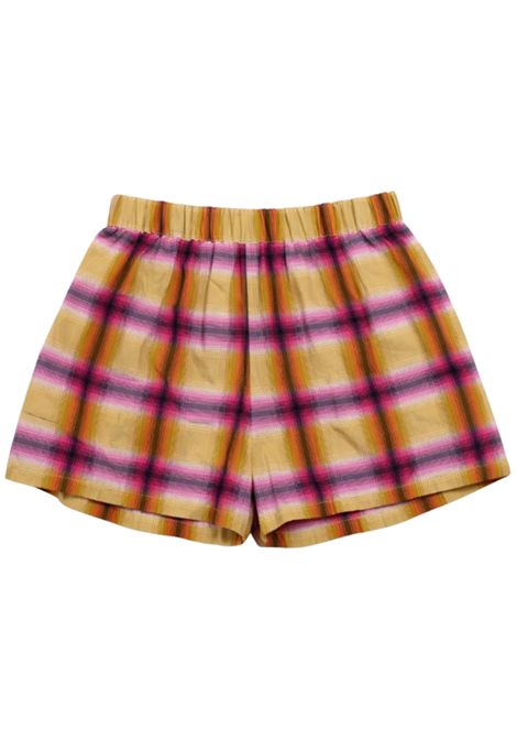 Shorts bambina in misto cotone MARCELO BURLON | GSH089MULTICOLOR