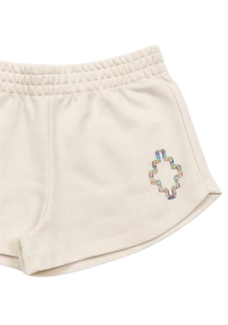 Shorts bambina bianco in cotone MARCELO BURLON | GSH090BIANCO