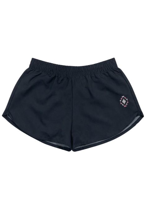 Shorts bambina nero in nylon MARCELO BURLON | GSH104NERO