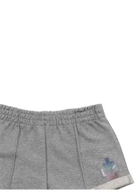 Shorts bambina grigio in cotone MARCELO BURLON | GSH108GRIGIO