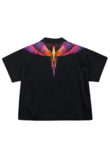 Camicia bambina nera in cotone MARCELO BURLON | GSI083NERO