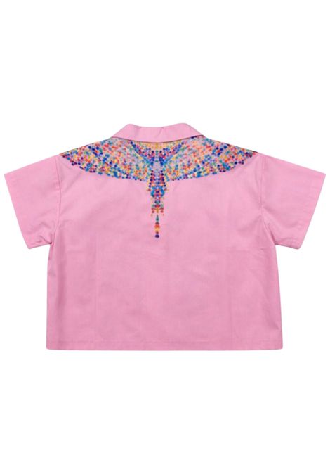 Pink cotton shirt for girls MARCELO BURLON | GSI097ROSA