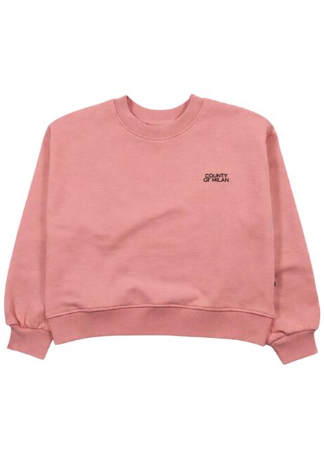 Felpa bambina rosa in cotone MARCELO BURLON | GSW065ROSA