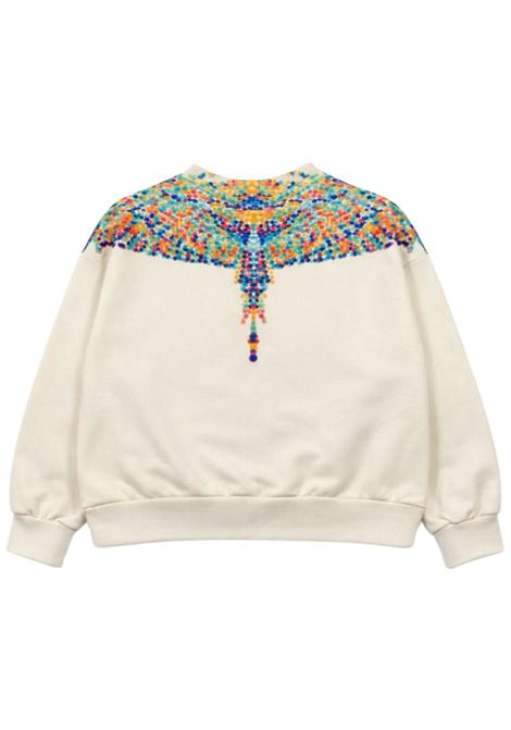 Felpa bambina panna in cotone MARCELO BURLON | GSW092PANNA