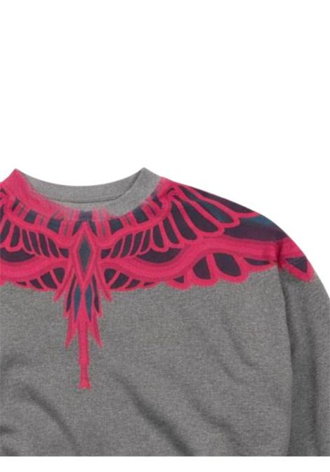 Felpa bambina grigia in cotone MARCELO BURLON | GSW117GRIGIO