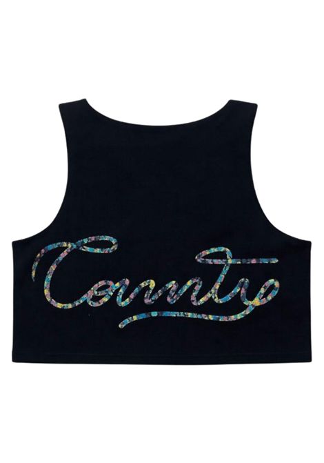 Top bambina nero in cotone MARCELO BURLON | GTA096NERO