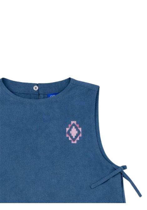 Top bambina in cotone denim MARCELO BURLON | GTA106DENIM