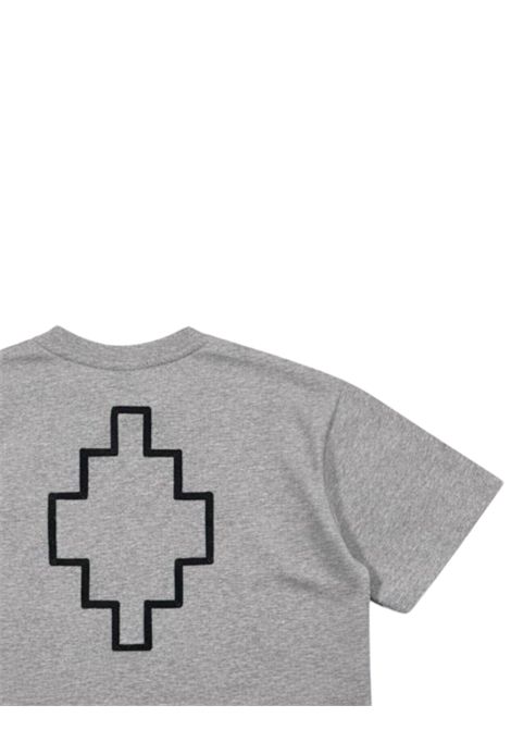 Girls' grey cotton T-shirt MARCELO BURLON | GTH066GRIGIO