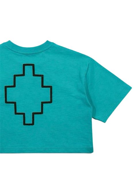 Aqua green cotton T-shirt for girls MARCELO BURLON | GTH066VERDE ACQUA