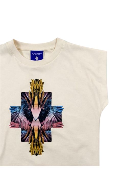 T-shirt bambina bianca in cotone MARCELO BURLON | GTH070BIANCO