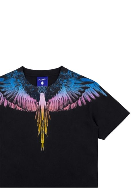 T-shirt bambina nera in cotone MARCELO BURLON | GTH071NERO