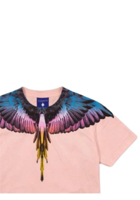 T-shirt bambina rosa in cotone MARCELO BURLON | GTH071ROSA