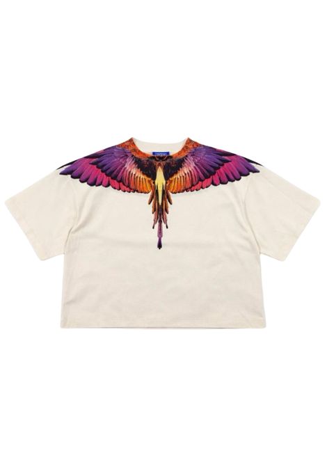 T-shirt bambina bianca in cotone MARCELO BURLON | GTH085BIANCO