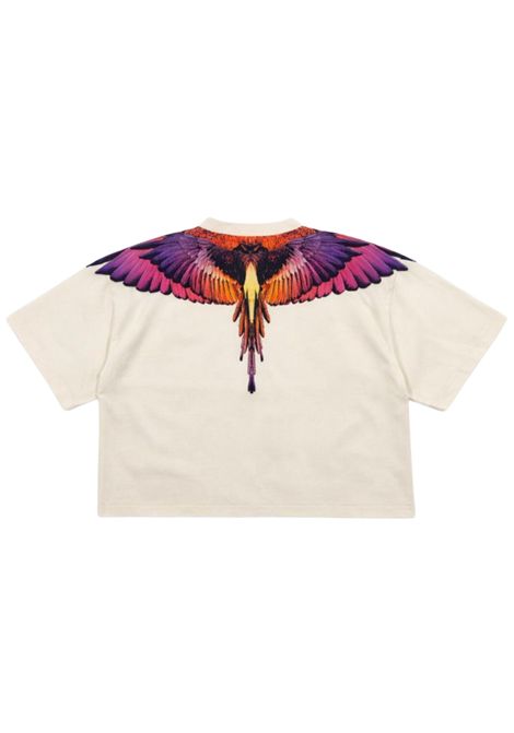 T-shirt bambina bianca in cotone MARCELO BURLON | GTH085BIANCO