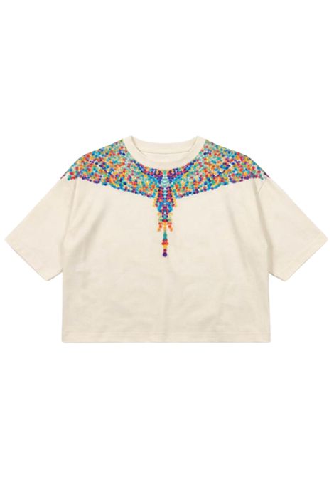 White cotton T-shirt for girls MARCELO BURLON | GTH093BIANCO