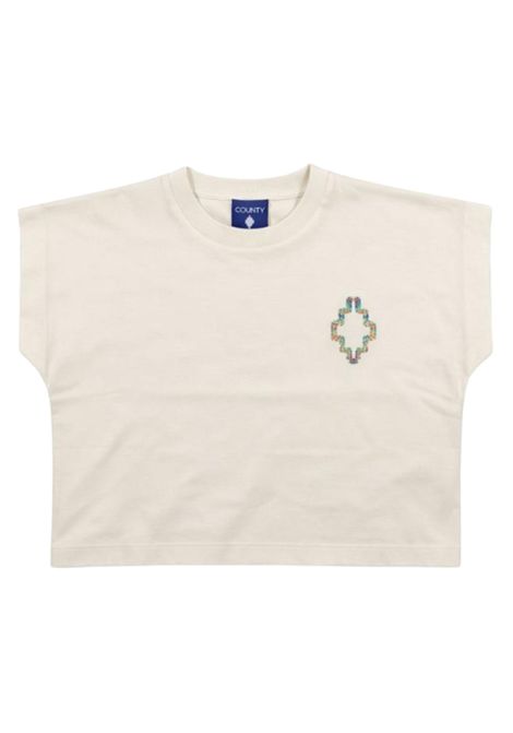 White cotton T-shirt for girls MARCELO BURLON | GTH094BIANCO