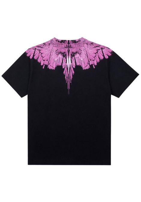 Black cotton T-shirt for girls MARCELO BURLON | GTH100NERO