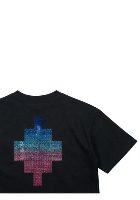 Black cotton T-shirt for girls MARCELO BURLON | GTH109NERO