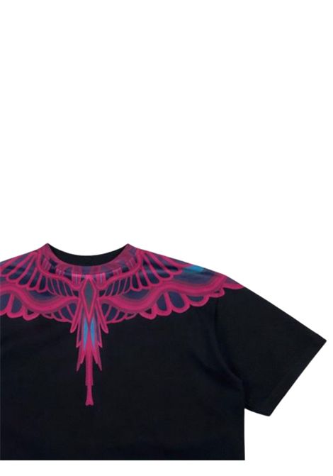 Black cotton T-shirt for girls MARCELO BURLON | GTH113NERO