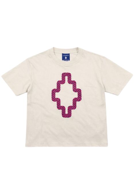 White cotton T-shirt for girls MARCELO BURLON | GTH114BIANCO