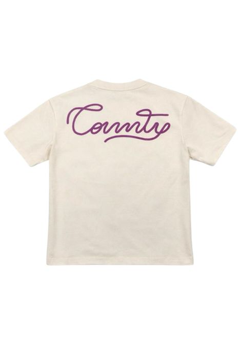 White cotton T-shirt for girls MARCELO BURLON | GTH114BIANCO