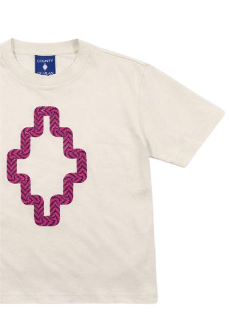 White cotton T-shirt for girls MARCELO BURLON | GTH114BIANCO