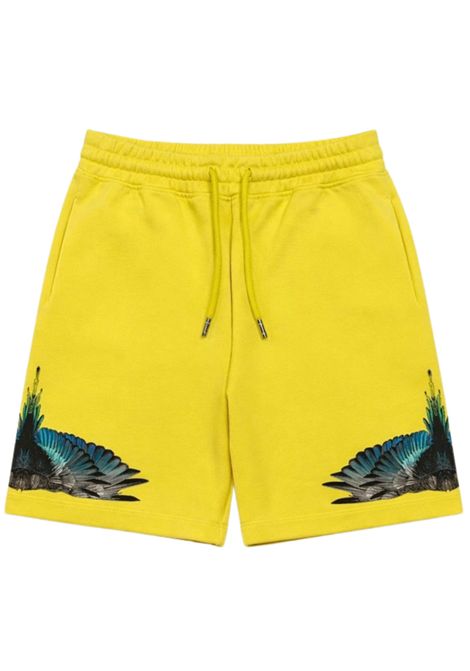 Bermuda bambino giallo in cotone MARCELO BURLON | MJBBE016GIALLO