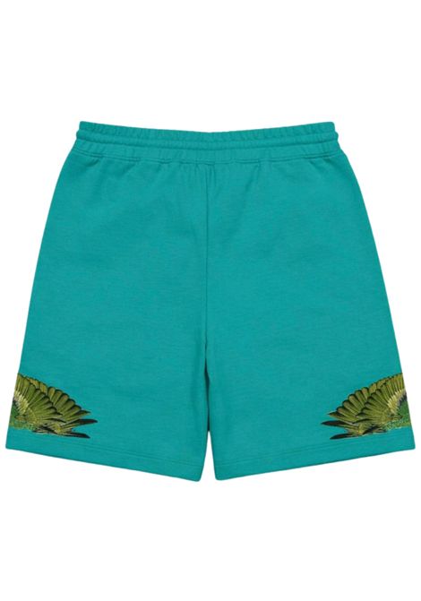 Bermuda bambino verde acqua in cotone MARCELO BURLON | MJBBE020VERDE ACQUA